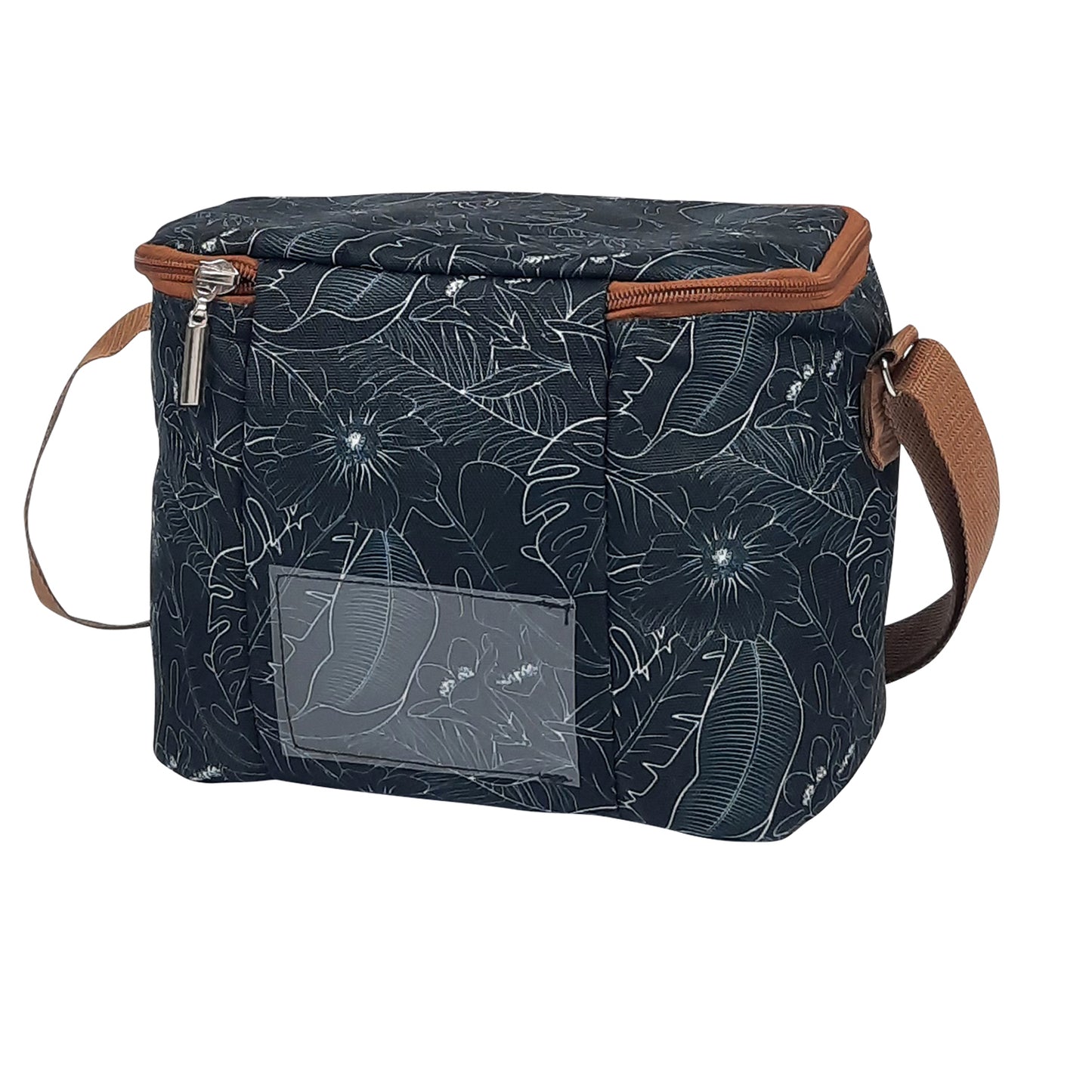 Set sustentable mochila + lonchera botánico negro