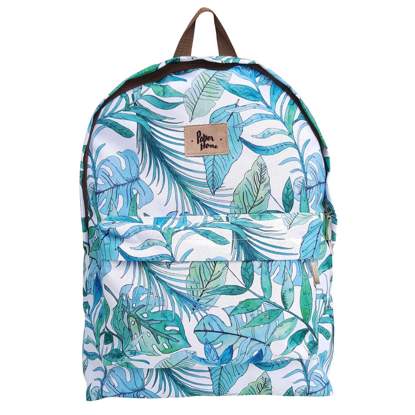 Set sustentable mochila + lonchera botánica verde