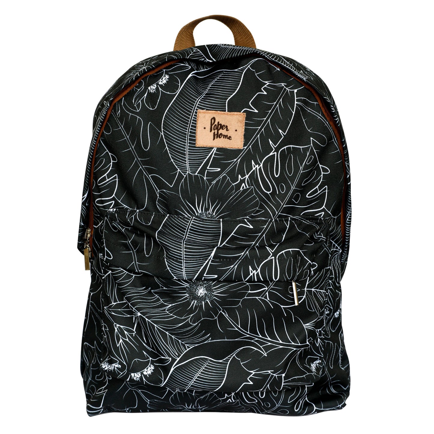 Set sustentable mochila + lonchera botánico negro