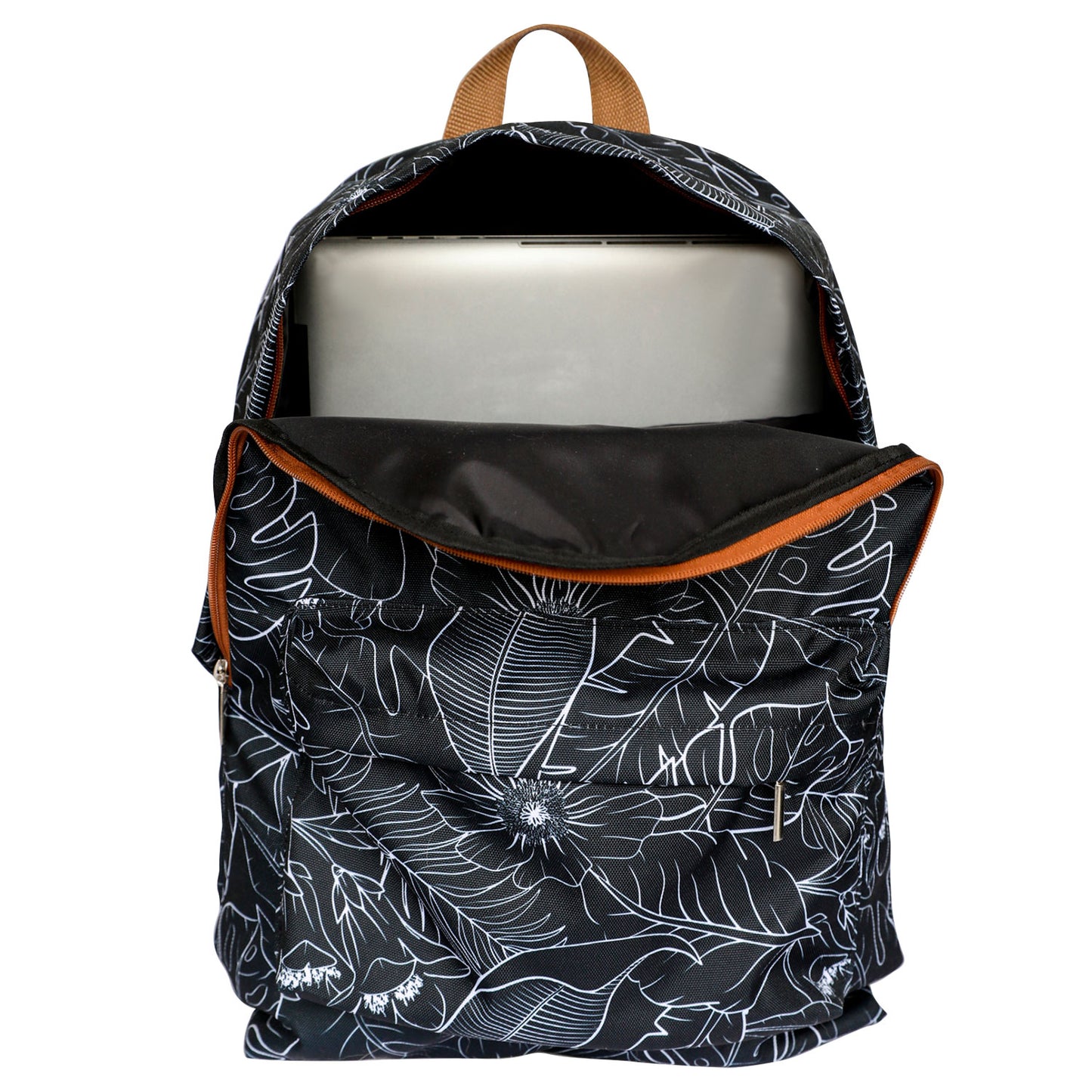 Set sustentable mochila + lonchera botánico negro