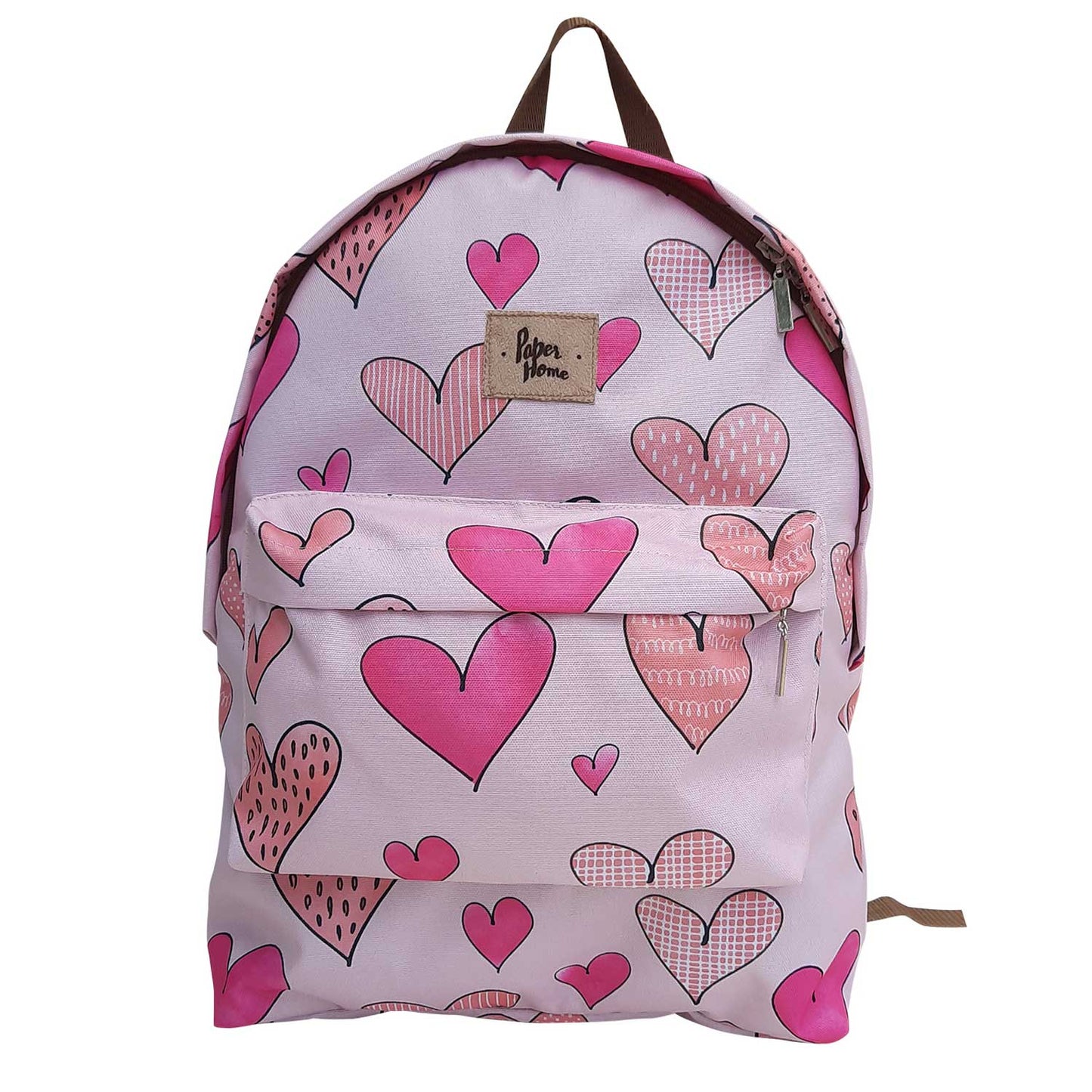 Set sustentable mochila + lonchera corazones