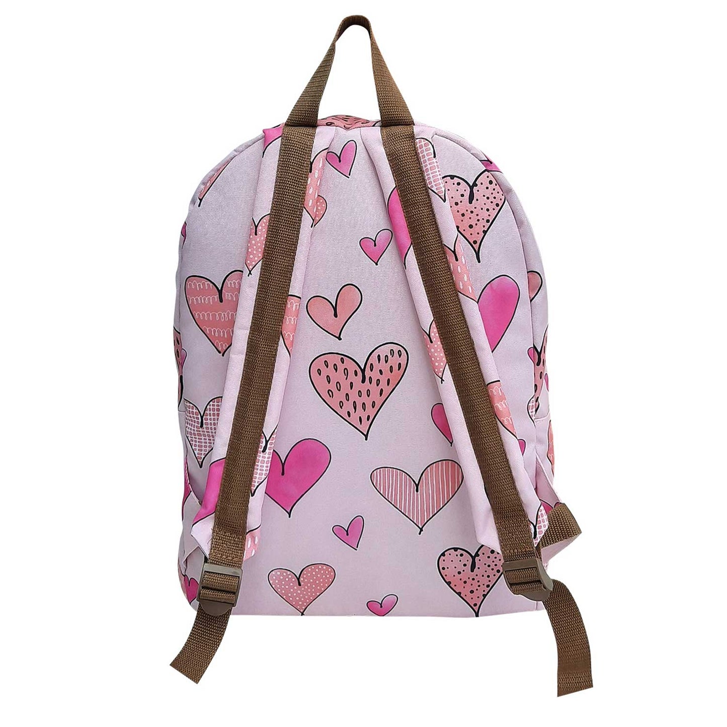 Set sustentable mochila + lonchera corazones