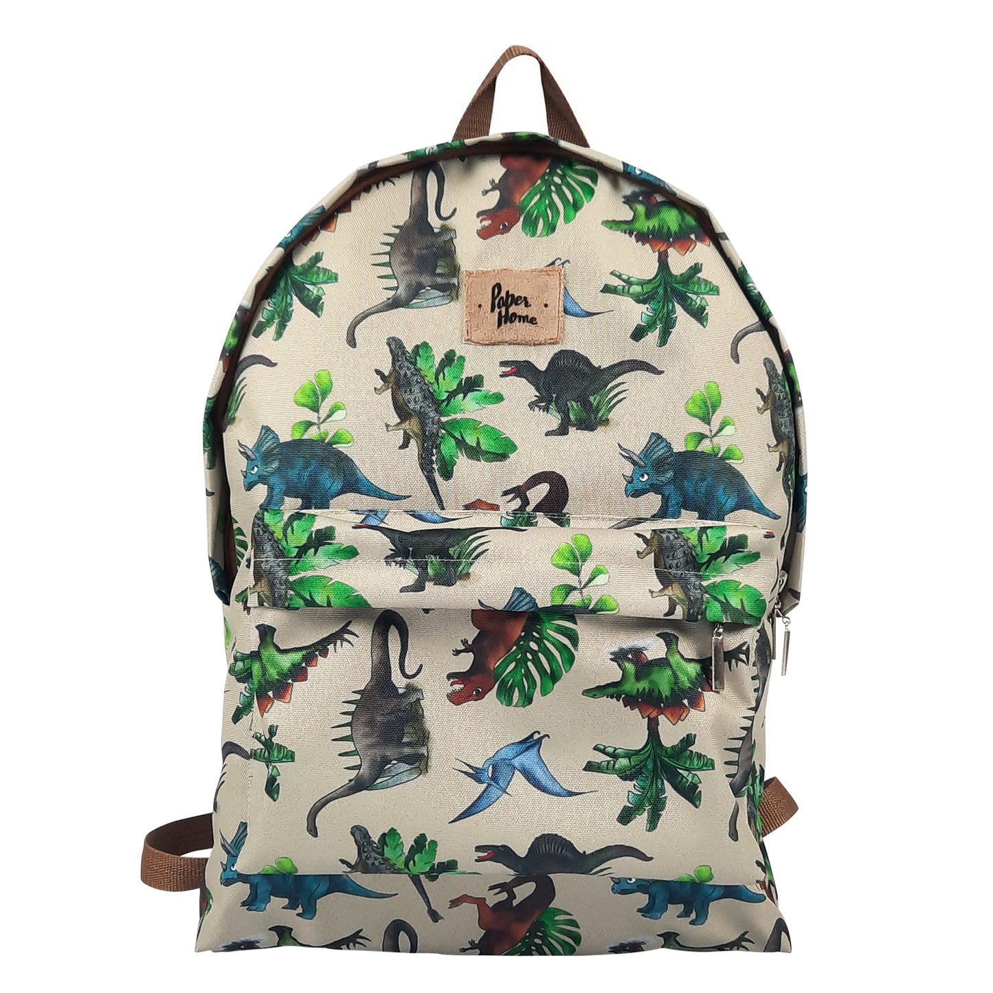 Set sustentable mochila + lonchera dinosaurios