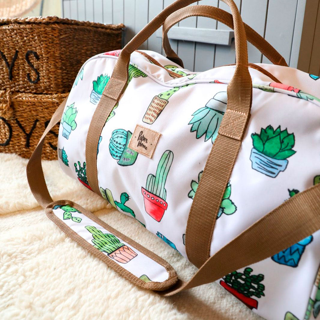 Bolso de viaje sustentable cactus