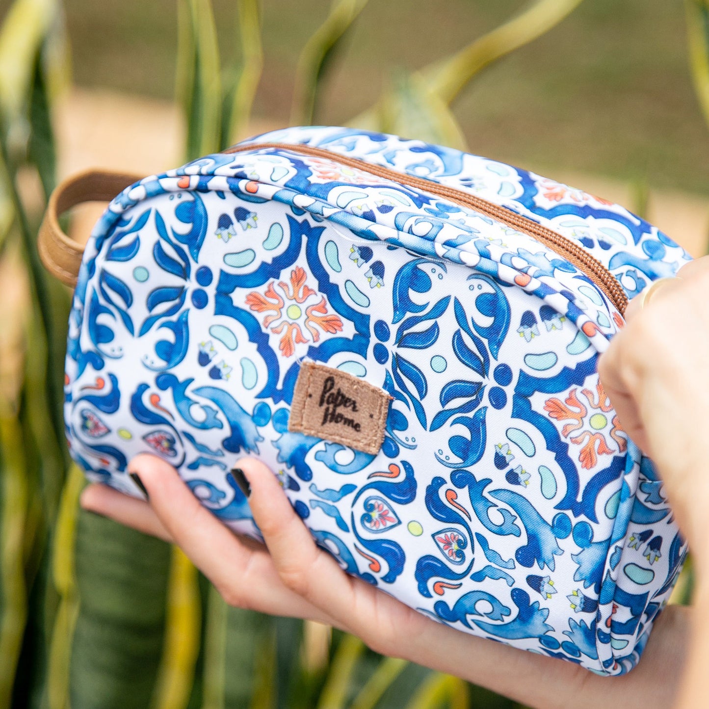 Estuche cosmetiquero sustentable mosaico