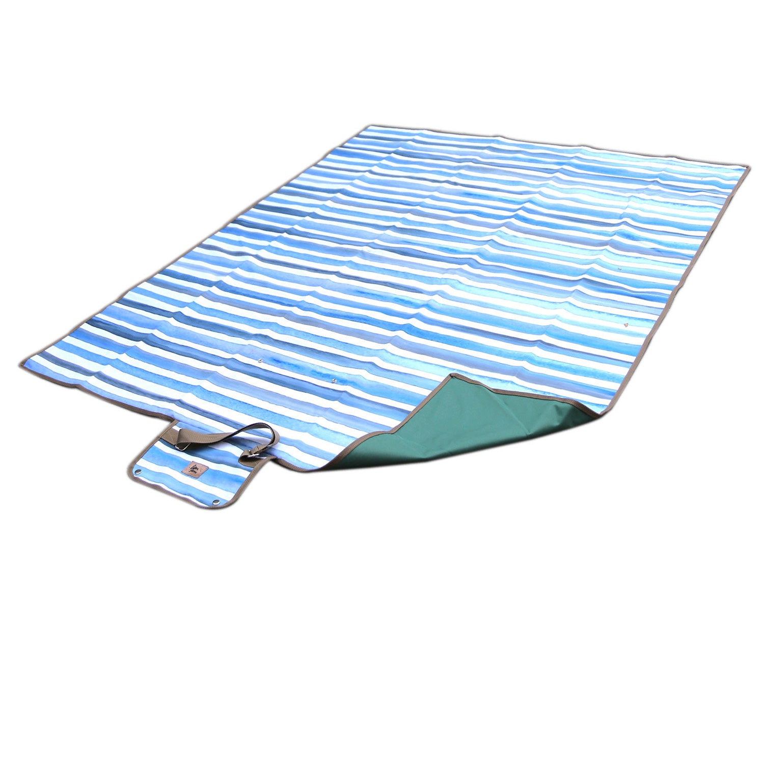 Manta de picnic antimanchas XL líneas azules – Paper Home