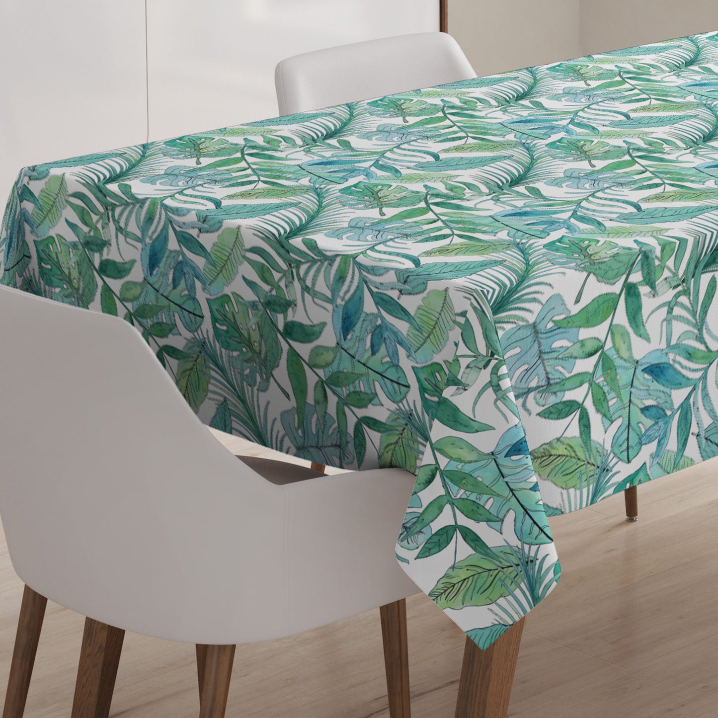 Mantel anti manchas rectangular 145 x 250 cm botánico