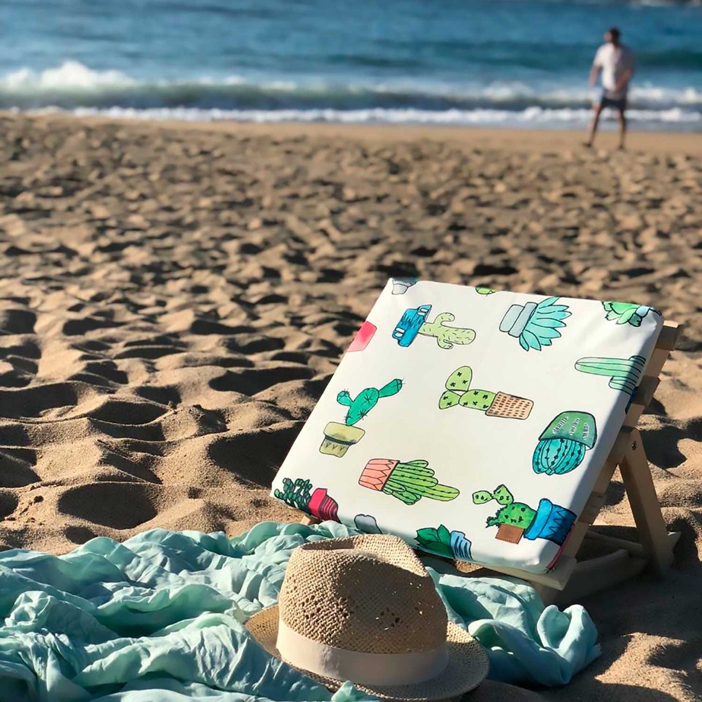 Reposera o respaldo de playa cactus