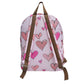 Set sustentable mochila + lonchera corazones