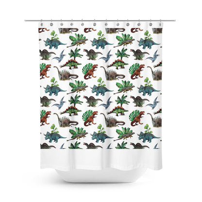 Cortina de baño dinosaurios