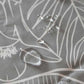 Mantel anti manchas rectangular 145 x 250 cm botánico gris