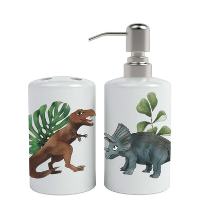 Set de baño cerámica varios diseños 2 piezas